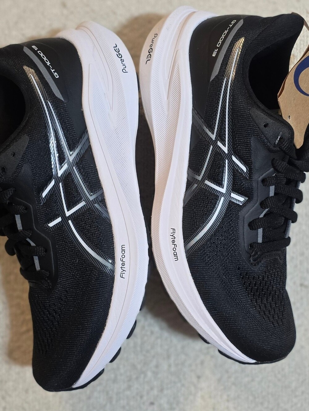 Size 6 - Asics GT-2000 14 Black White Running Shoes Women’s